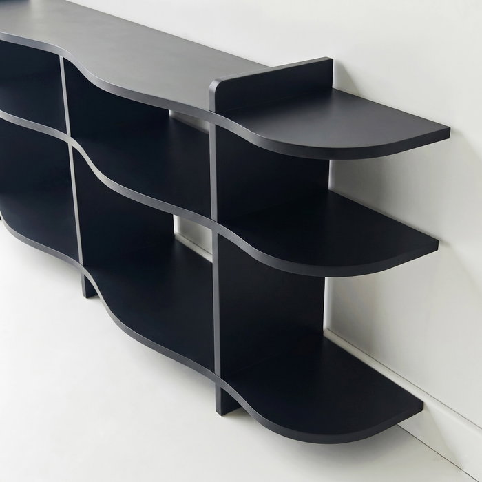 Hanah Home Consola Flusso - Black Hanah Home Consola Flusso - Black